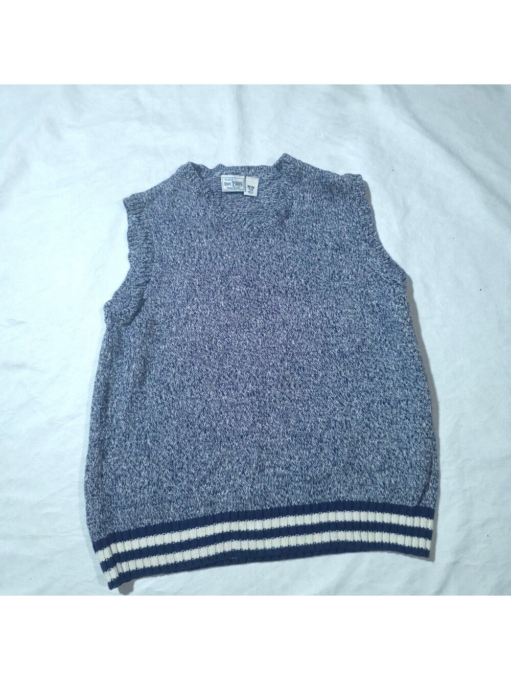 The Children's Place Boys' Blue Knit Sweater Vest Size 7/8
